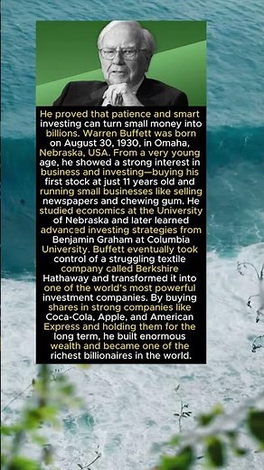 Warren Buffett Biography 2026 | How the World’s Greatest Investor Became a Billionaire