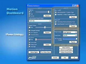 Motion Computing Dashboard Application