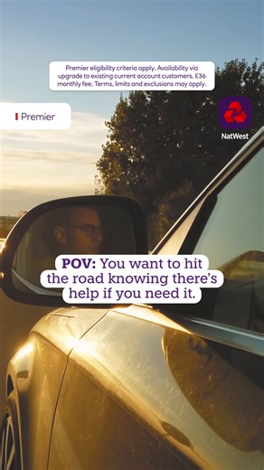 Hit the road knowing there’s help if you need it. You can with AA breakdown cover included with our NatWest Premier Reward Black account. | NatWest