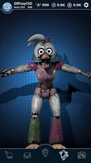 Withered Glamrock Chica - FNAF AR Workshop Animation