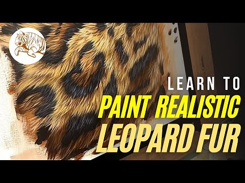Easy Guide for Painting Realistic Leopard Fur in Acrylics | Painting Animals with Spots