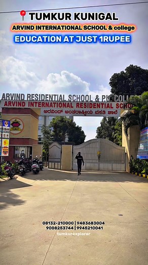 🎓 ARVIND INTERNATIONAL SCHOOL & PU COLLEGE proudly presents 🌟 TALENT SEARCH EXAMINATION – 2025 🌟 💰 Complete your education just with ₹1! 📅 Date: 09-11-2025 (Sunday) 🕘 Time: 9:00 AM 📚 Courses Offered: 🔹 Science: PCMB | PCMCs 🔹 Commerce: EBACs 🎯 Exclusive Integrated Coaching for NEET | JEE | K-CET | CA Foundation | CLAT ✨ Free Education for top performers! ➡️ For 8th, 9th & 10th students scoring 98% and above ➡️ For PUC students scoring 96% and above 📍 Location: Kunigal, Tumkur District