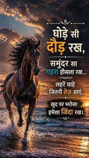 हौसले की दौड़: समुंदर से भी गहरा जुनून 🐎🌊🔥|| Run with Courage, Deep as the Ocean 🐎🌊🔥 | #motivational