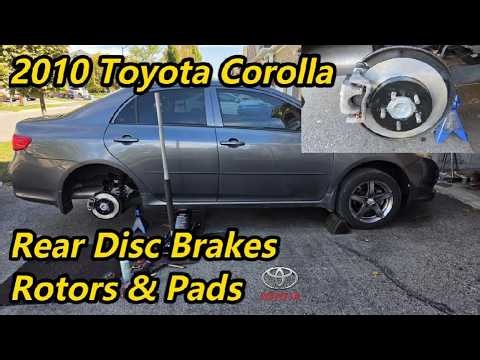 2010 Toyota Corolla 1.8 - Rear Disc Brakes - Rotors & Pads
