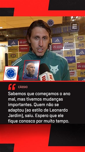 SportsCenter Brasil on Instagram: "Leonardo Jardim tem que ficar no Cruzeiro? Após a partida diante do Botafogo, o goleiro Cássio fez muitos elogios ao treinador português! #Futebol #Cassio #Cruzeiro #LeonardoJardim"