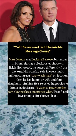 Matt Demon and his Unbreakable Marriage Clause