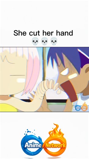 she cut her hand 💀