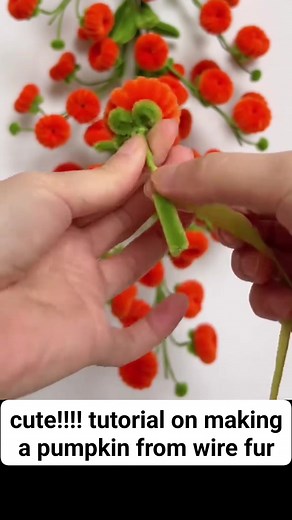 cute!!!! tutorial on making a pumpkin from wire fur | Fresh Graduate.id