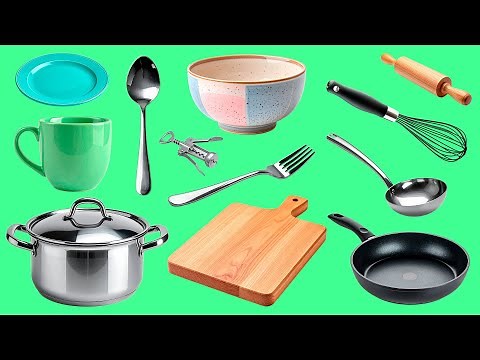 Learn Common Kitchen Utensils in English 🍳 | Easy Vocabulary + Audio for Beginners