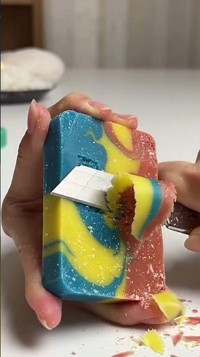 Super relaxing asmr soap cutting video into strips | Relaxing soap cutting sounds satisfying #asmr