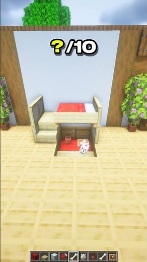 How to Make a Pet Bunk Bed in Minecraft 🐾 | CupSapling