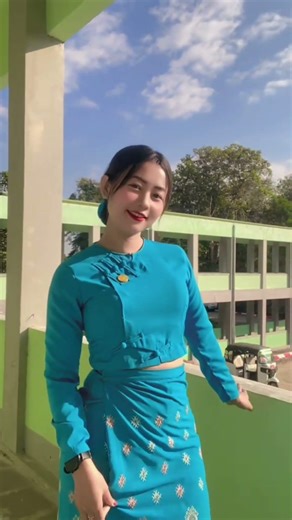 Myanmar Longyi Elegance 💕✨