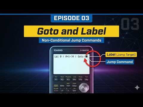 Casio fx 50 FH II Programming 3 - Non-Conditional Jump