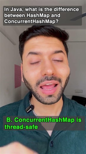 HashMap vs ConcurrentHashMap 🤯 Thread Safety Explained! #shorts #hashmap #java #quiz #interview