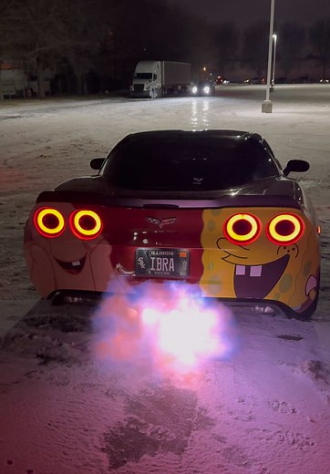 SpongeBob SquarePants and Corvette C6 Adventure