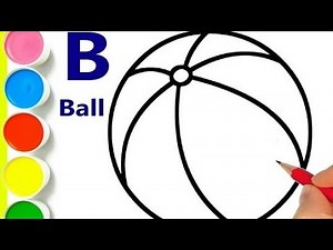 How to Draw a Ball Step by Step 🏀 | Easy Drawing for Beginners