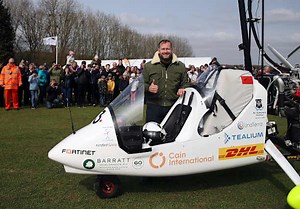Adventurer begins round-the-world gyrocopter flight