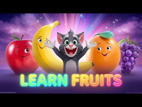 Fruits for Kids 🍎🍌 | Learn Fruit Names with Fun Animation | Sagar Edukids Learning Video