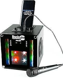 RockJam Bluetooth Karaoke Machine with Two Mics, Rechargeable