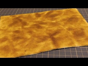 Dip leather in water and wrinkle it to dye/leather craft