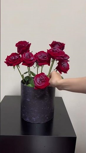 ✨Red rose flower box tutorial— perfect for Valentine’s Day🌹❤️