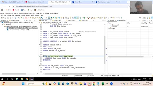 71 - ABAP on HANA - Eclipse ADT Editor - Debugging - Toggle Breakpoint Vs. Togg