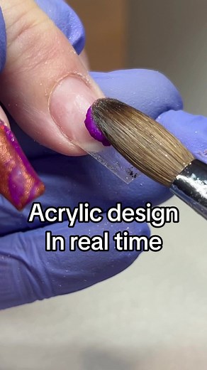 💅🏼 satisfying application of colored acrylic #nails #coloredacrylic #acrylics #acrylicapplication #nailapplication #nailtutorial | Sarah's Nail Secrets