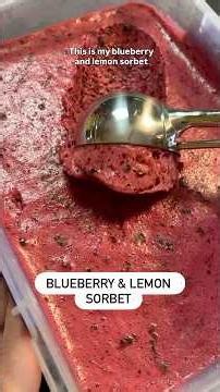 I’ll just leave this #blueberry & #lemon #sorbet here for when it gets really hot again 😊