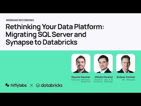 Rethinking Your Data platform: Migrating SQL Server and Synapse to Databricks