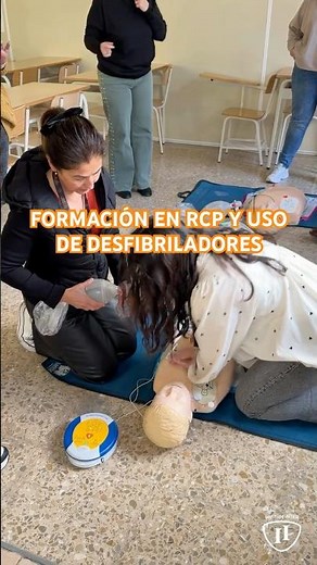 Formación en RCP y uso de desfibriladores ⛑️🆘 #primerosauxilios #desfibrilador