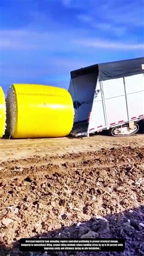 Oversized Industrial Tank Unloading and Ground Positioning Process