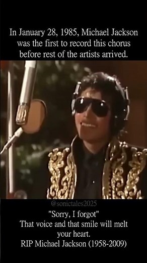 Michael Jackson Recording "We Are the World" 🌍🎙️ Inside the Historic Studio Session #shorts #mj