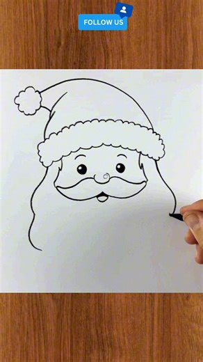 How to Draw a Cute Santa Claus Face | Easy Christmas Pencil Drawing Step by Step #SantaClausFace #SantaDrawing #ChristmasPencilArt #EasyChristmasDrawing #Holiday | Çizim Mektebı
