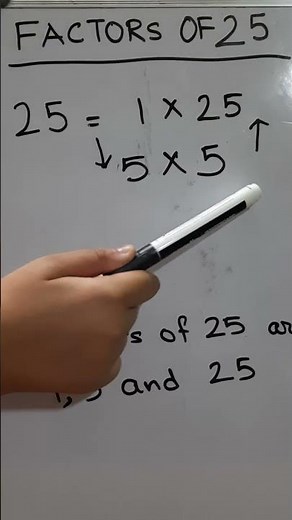 Write all the Factors of 25 #factors ‪@mathstubelearning123‬