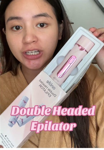 Removing body hair has never been this easy with this double headed epilator. Safe and easy to use! #hairremoval #epilator #shaving