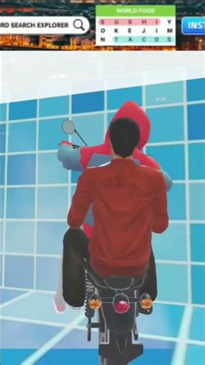 spider man playing bike in swimming pool