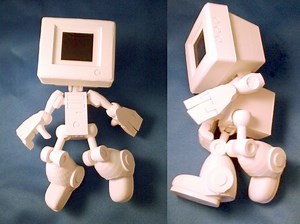 Cymon: 3D Printing a Robot Mascot Built from Modeled Old Computer Parts #3DThursday #3DPrinting