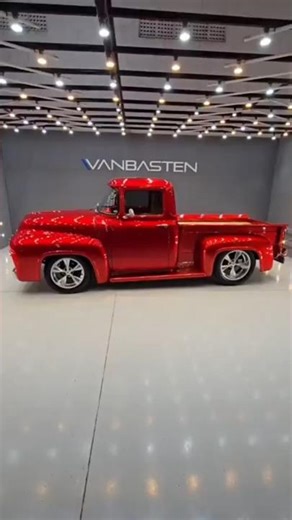 “1961 Ford F100 Pickup – A Candy Red Legend Reborn!”