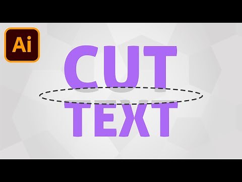 How To Cut A Shape Out Of Text In Adobe Illustrator