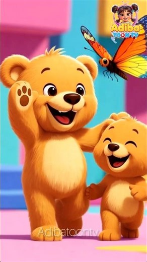 Happy Teddy Bears & Butterfly 🦋🧸|Kids Video