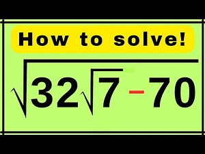 Russian | Tricky Square Root Algebra Problem | Can You Solve This Olympiad Question?
