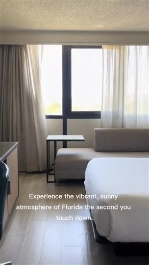 Miami Airport Marriott tropical resort vibes for creators