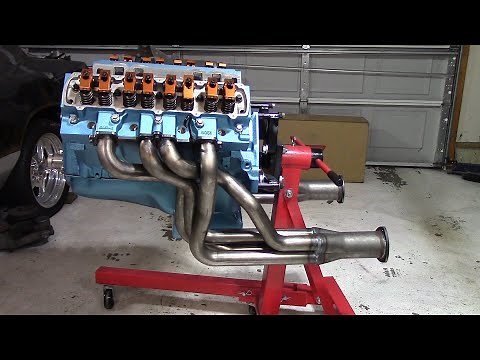 Olds 455 Build Part-11 Kooks Headers, Dipstick, Oil Filter Housing Install!! 1987 Olds 442: Video 74