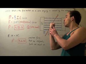 Magnetic Force on Current-Carrying Wire (Example)