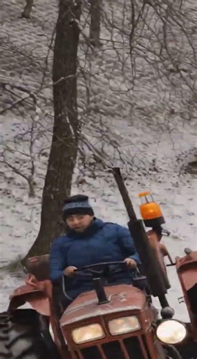 Tractor Wheelie Gone Wrong! 🚜❄️