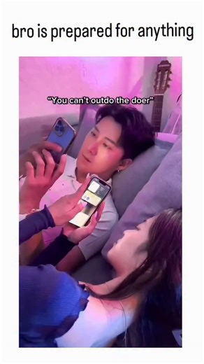 Kryth on Instagram: "The video captures a woman pranking her sleeping boyfriend by holding her phone to his face and playing a loud, viral audio clip ("You can't outdo the door, okay? You can't outshine the Shiner, baby"), but he remains utterly unfazed, continuing to sleep without stirring. , a popular account for humorous, context-free human moments, the clip's caption "bro is prepared for anything" emphasizes the boyfriend's calm resilience, turning a failed scare into relatable comedy. With