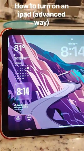 how to turn on an ipad (advanced way). #ipad #phone