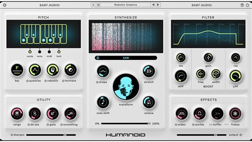 “If you want natural vocals, you’ve come to the wrong place”: Baby Audio’s new Humanoid plugin promises “extreme hard tuning” and vocal transformation