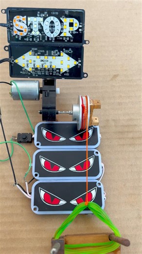 STOP Board and Evil Eyes powered by String Generator! ⚡👹 #shorts #diy