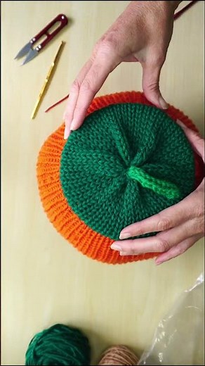 Sentro knitting machine PUMPKIN (ONLY 1HR) - How to knit a pumpkin STEM